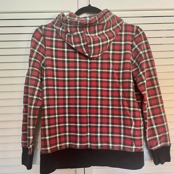 Kickee Pants Plaid Hooded Zip Up Sweater - Picture 4 of 4